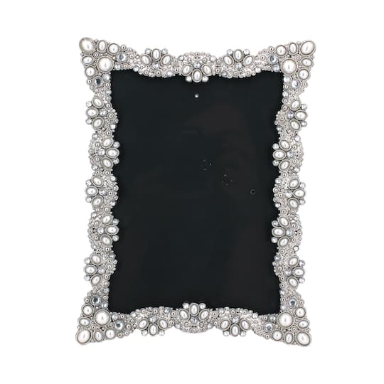 6 Pack: Expressions™ 5" x 7" Silver Jeweled Metal Frame by Studio Décor®